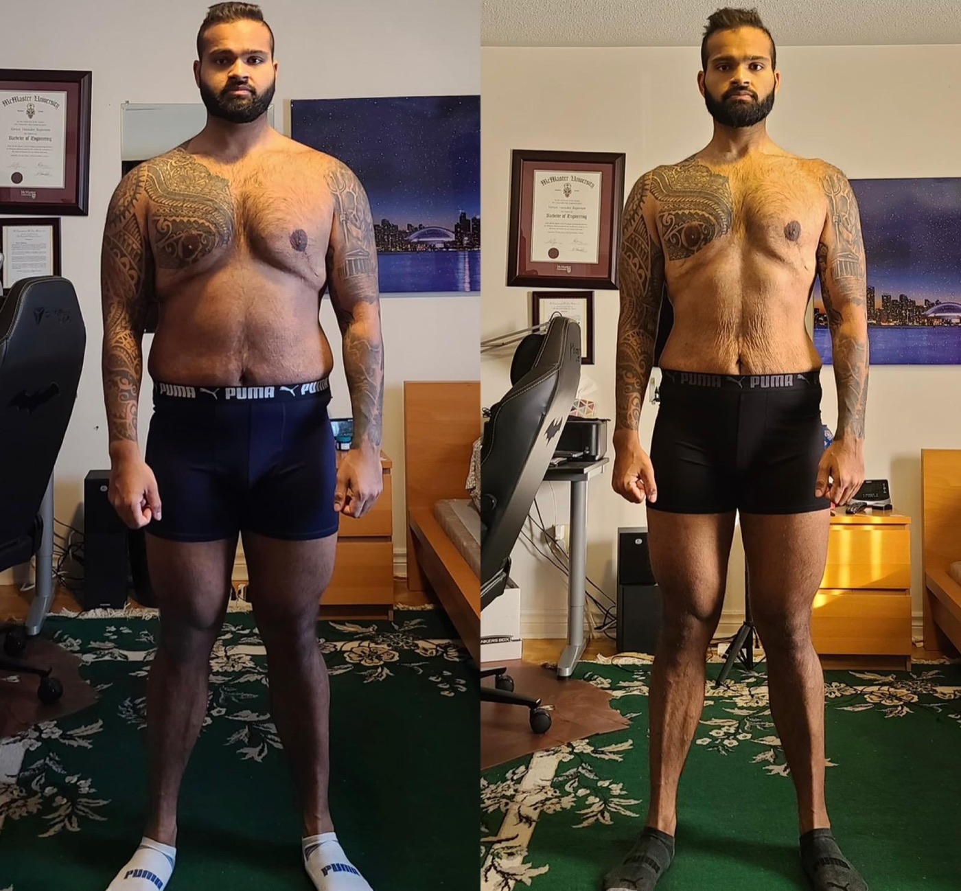 Client transformation, Varun, 71 lbs lost